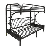 Eclipse Black Twin XL/Queen/Futon Bunk Bed Model 02093BK By ACME Furniture